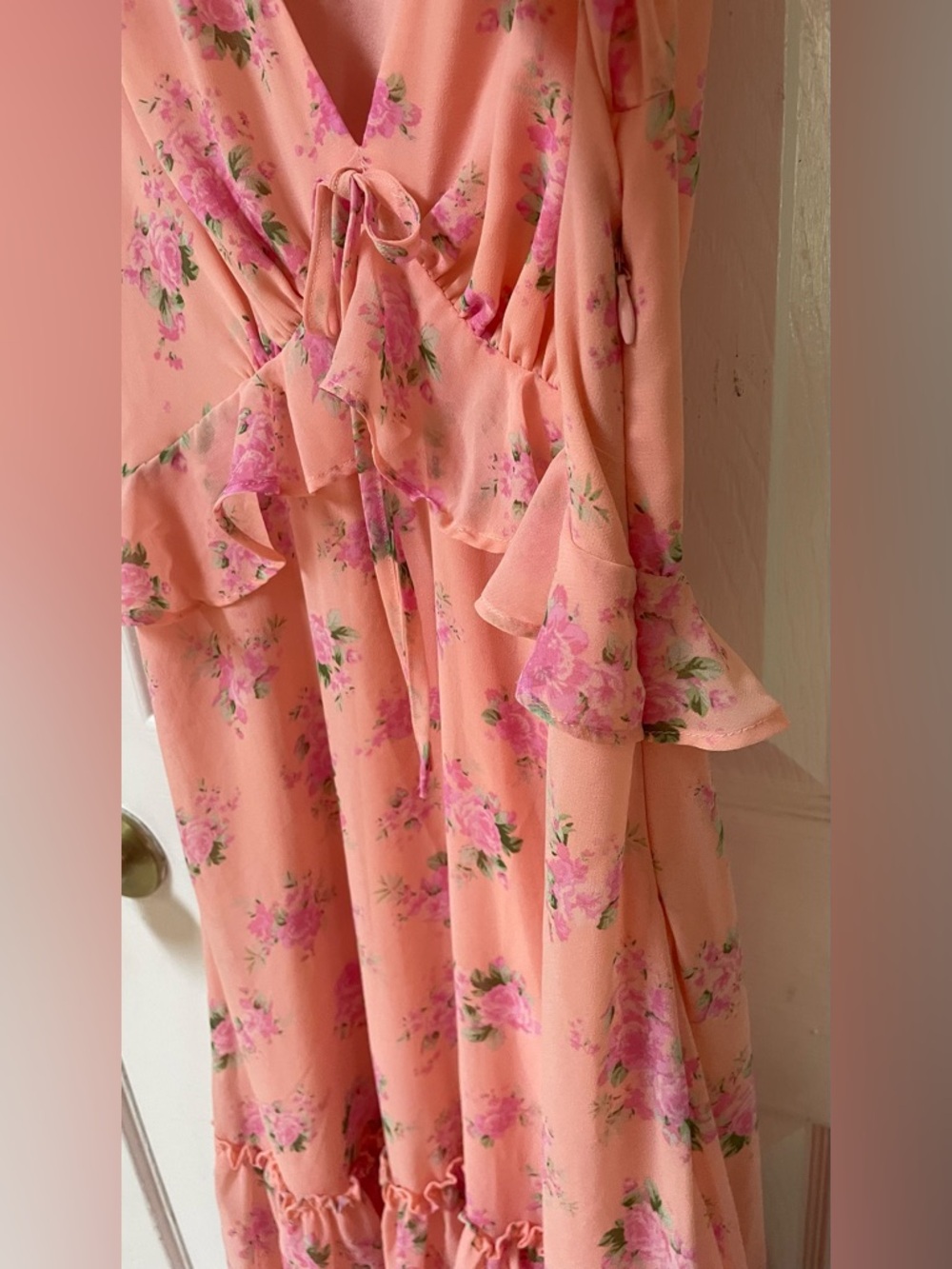 Loveshackfancy Target Dress Size 4 Roses Cottagecore Peasant Coquette - Picture 11 of 11